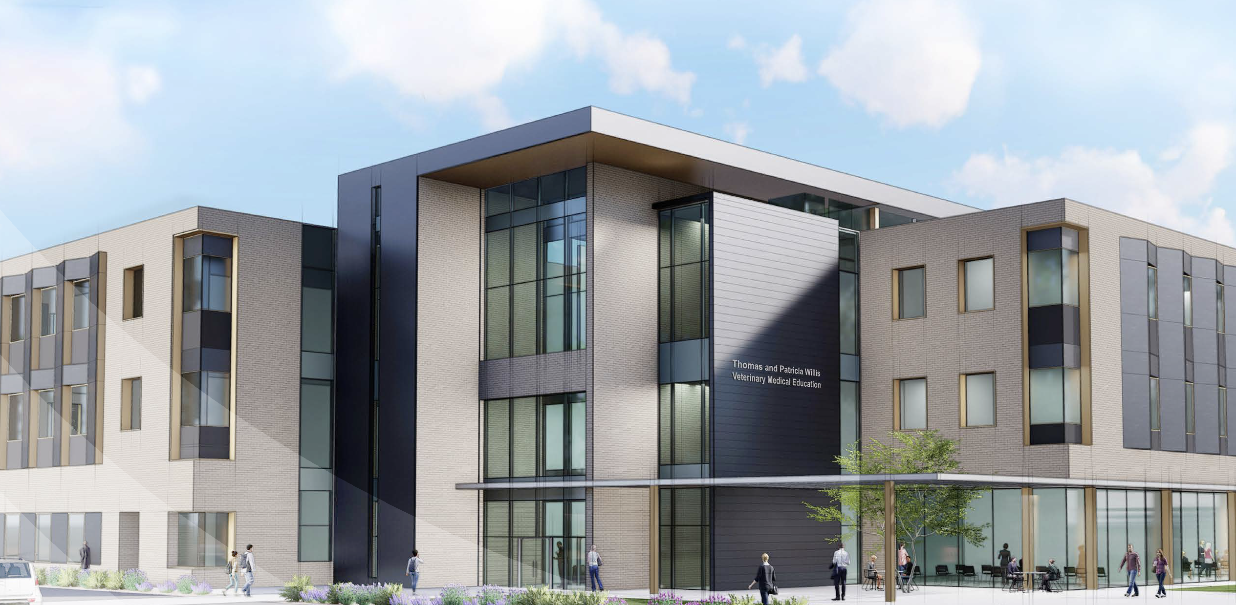 Thomas & Patricia Willis Veterinary Medical Education Building rendering