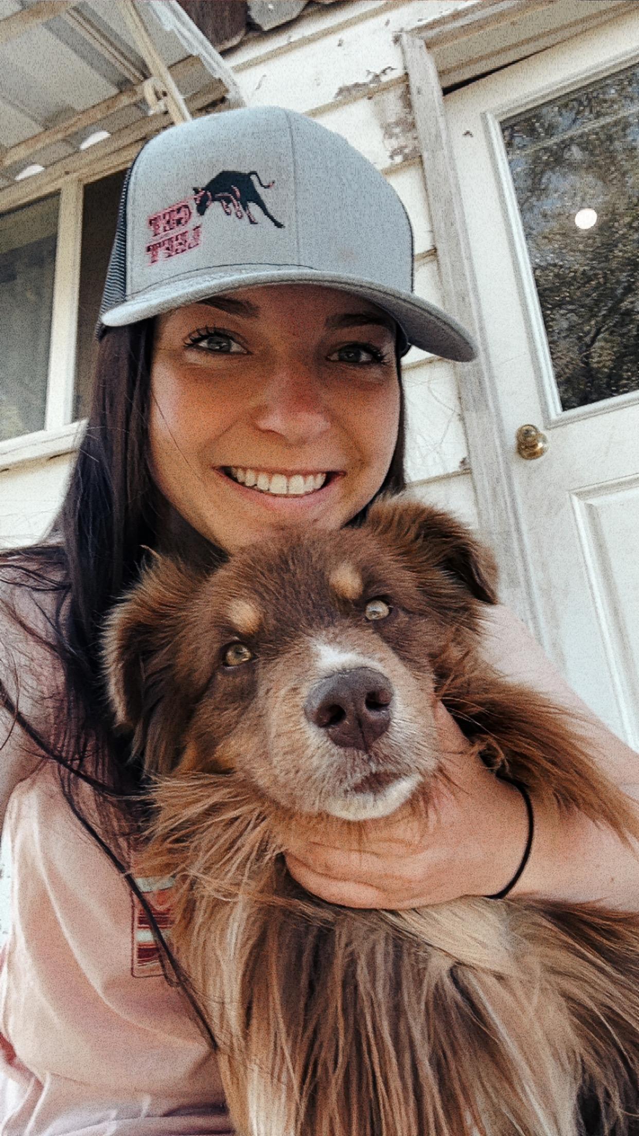 Cassie and her dog, Hank. 